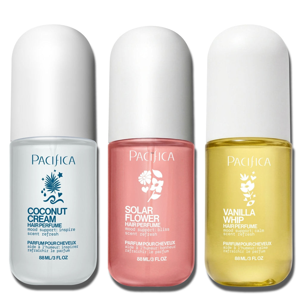 Hair Perfume Wardrobe: Vanilla Whip, Solar Flower + Coconut Vanilla - Pacifica