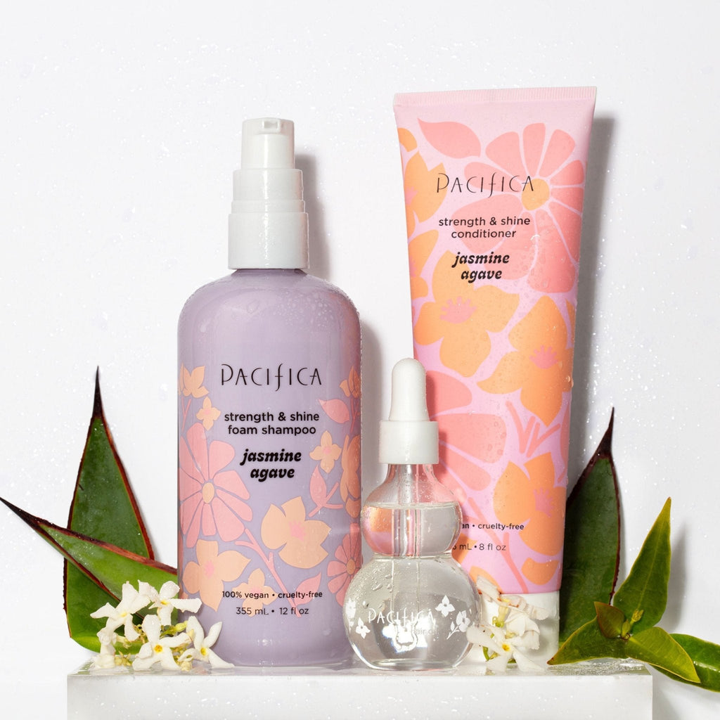 Jasmine Agave Strength + Shine Foaming Shampoo - Pacifica