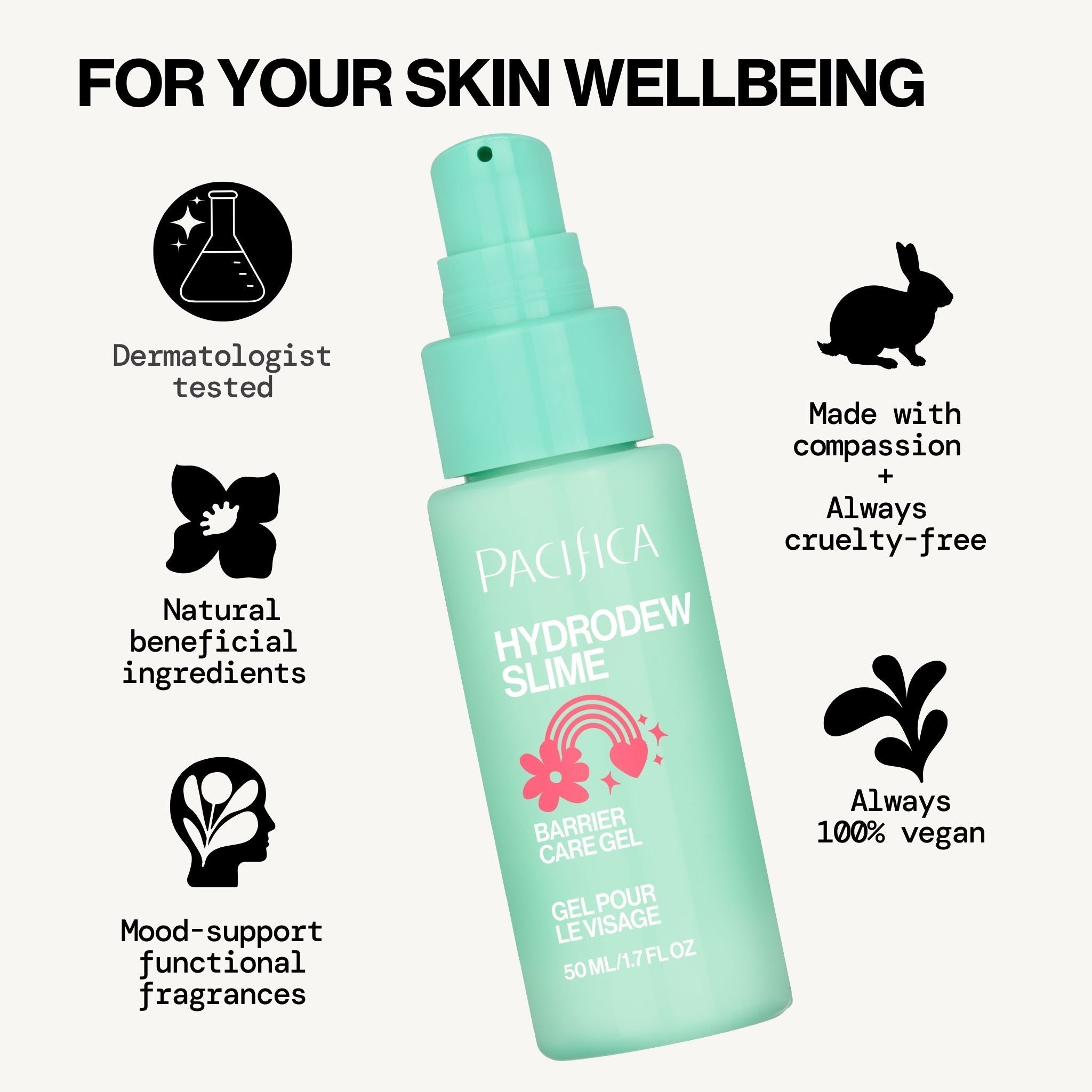 Hydrodew Vegan Mucin Barrier Face Moisturizer - Pacifica