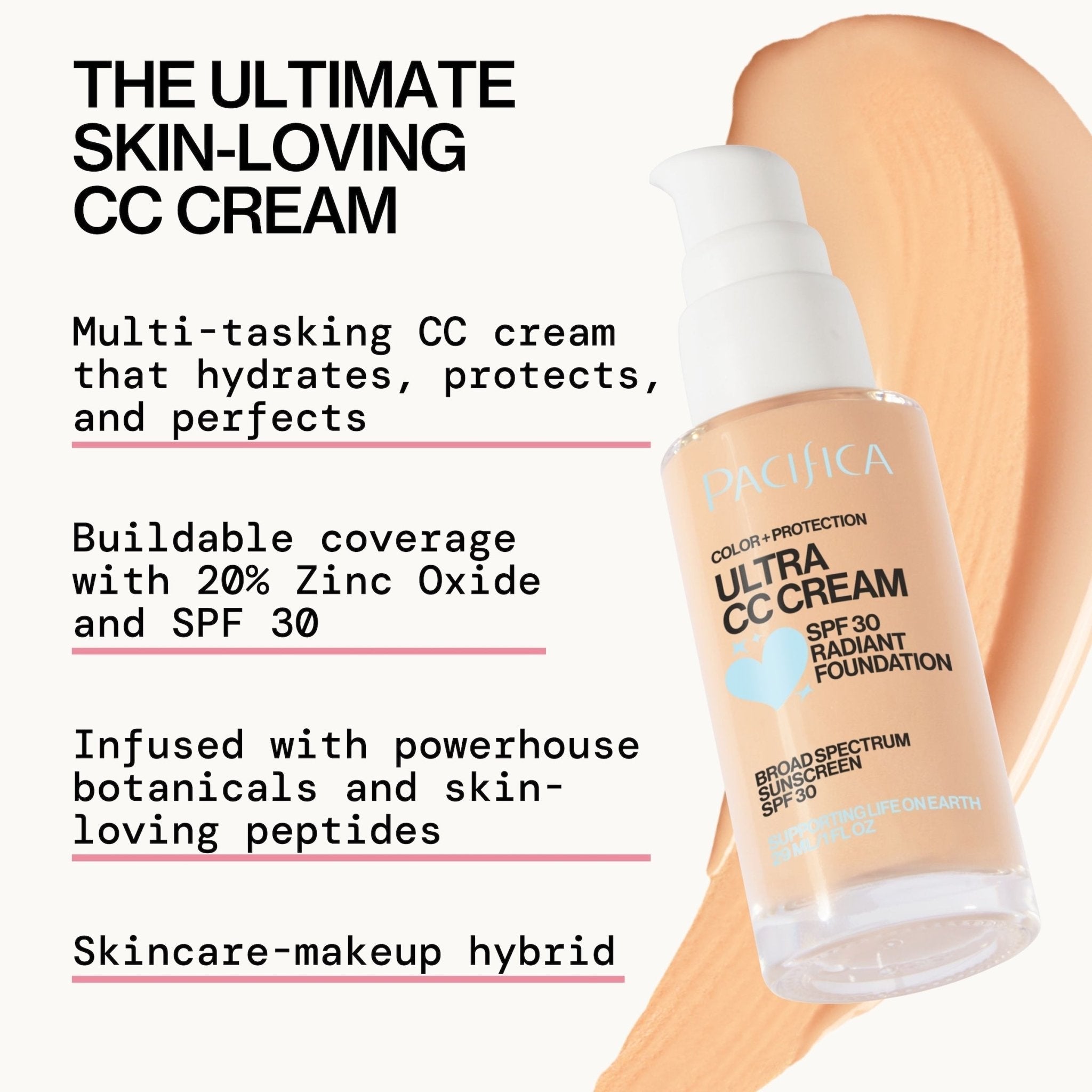 Ultra CC Cream Radiant Foundation SPF30 - Pacifica