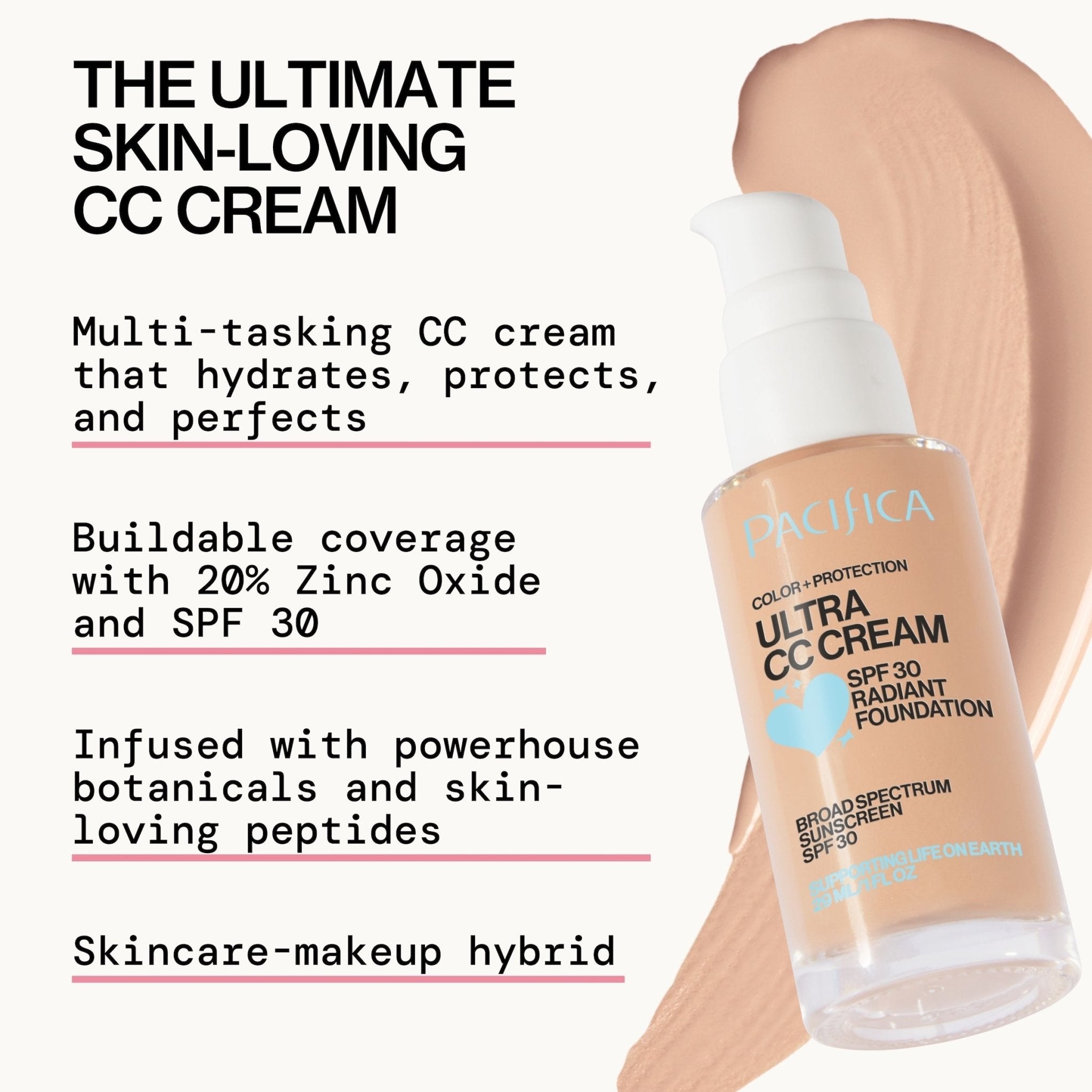Ultra CC Cream Radiant Foundation SPF30 - Pacifica