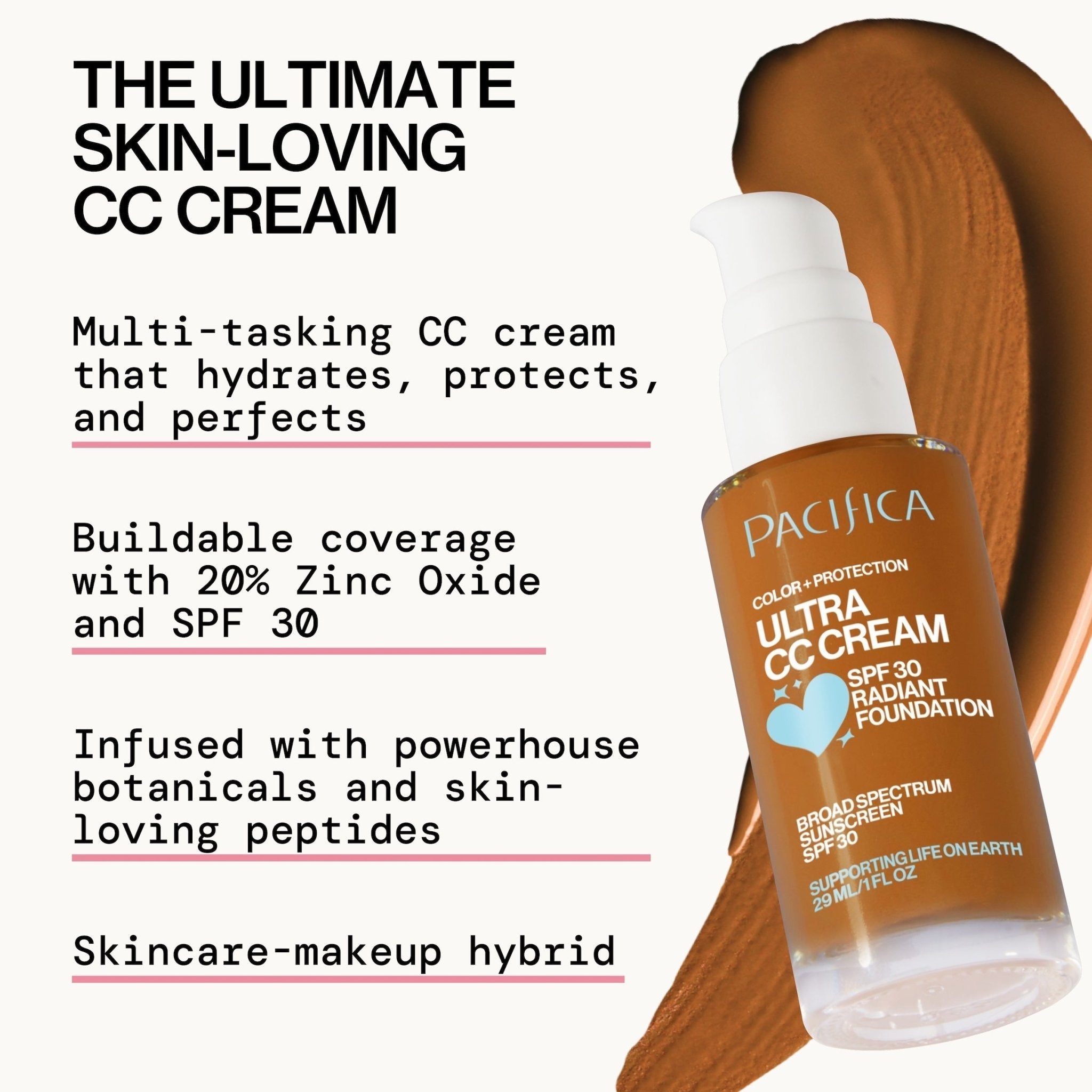 Ultra CC Cream Radiant Foundation SPF30 - Pacifica