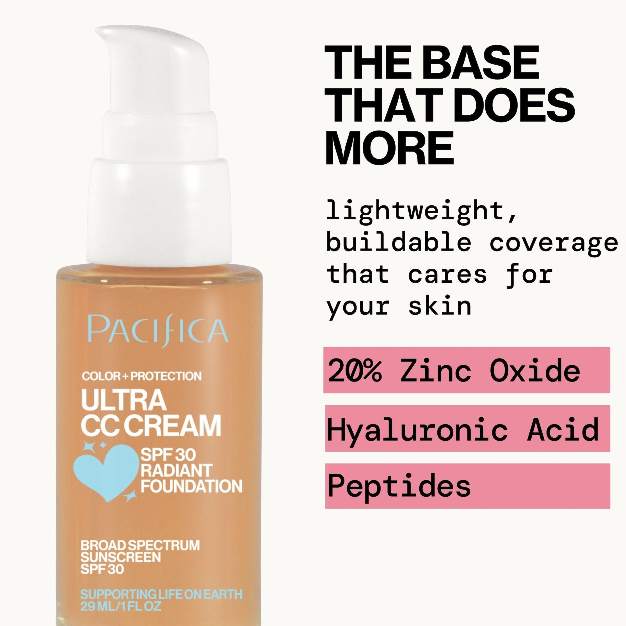 Ultra CC Cream Radiant Foundation SPF30 - Pacifica