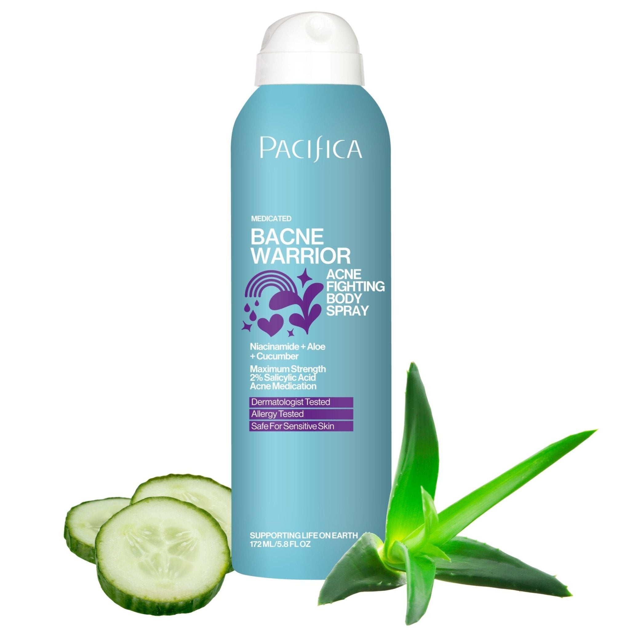 Bacne Warrior Acne Fighting Body Spray - Pacifica