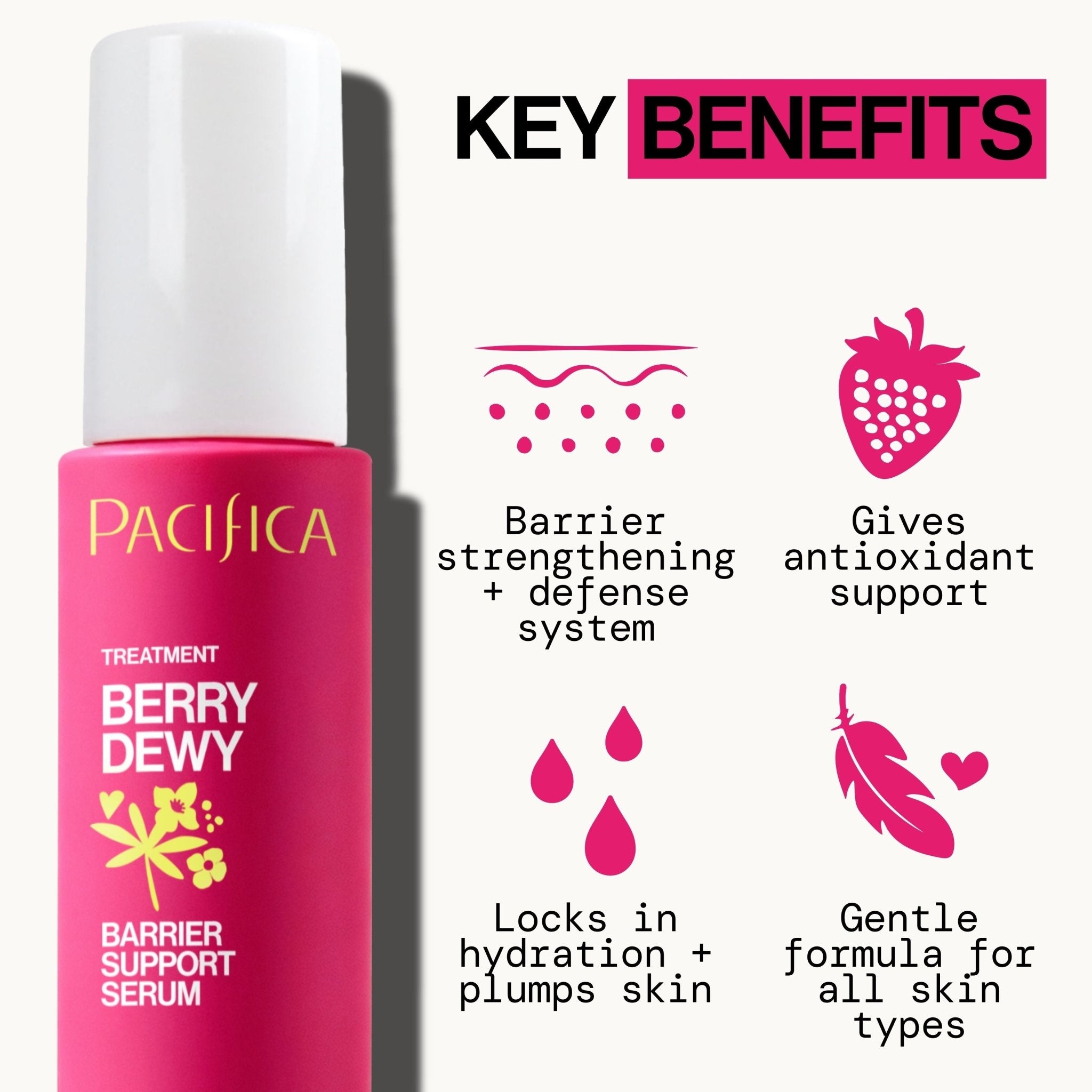 Berry Dewy Barrier Support Serum - Pacifica