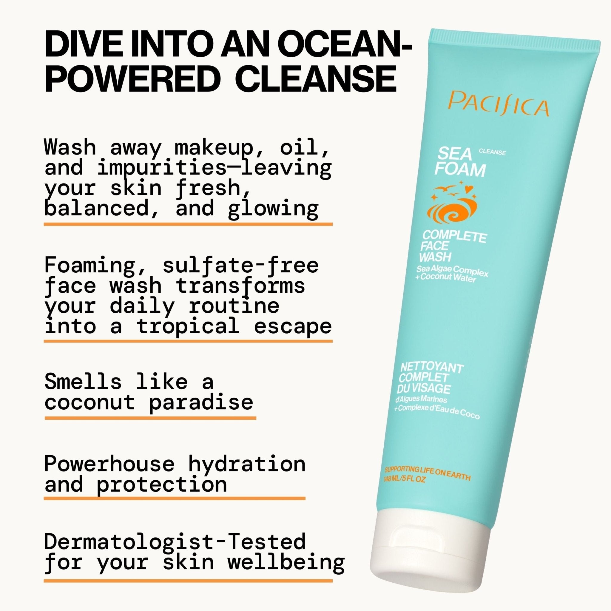 Sea Foam Complete Face Wash - Pacifica
