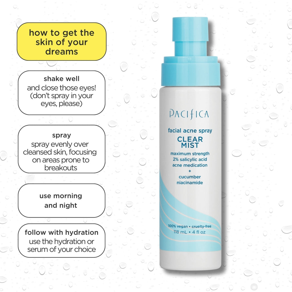 Clear Mist Facial Acne Spray - Pacifica