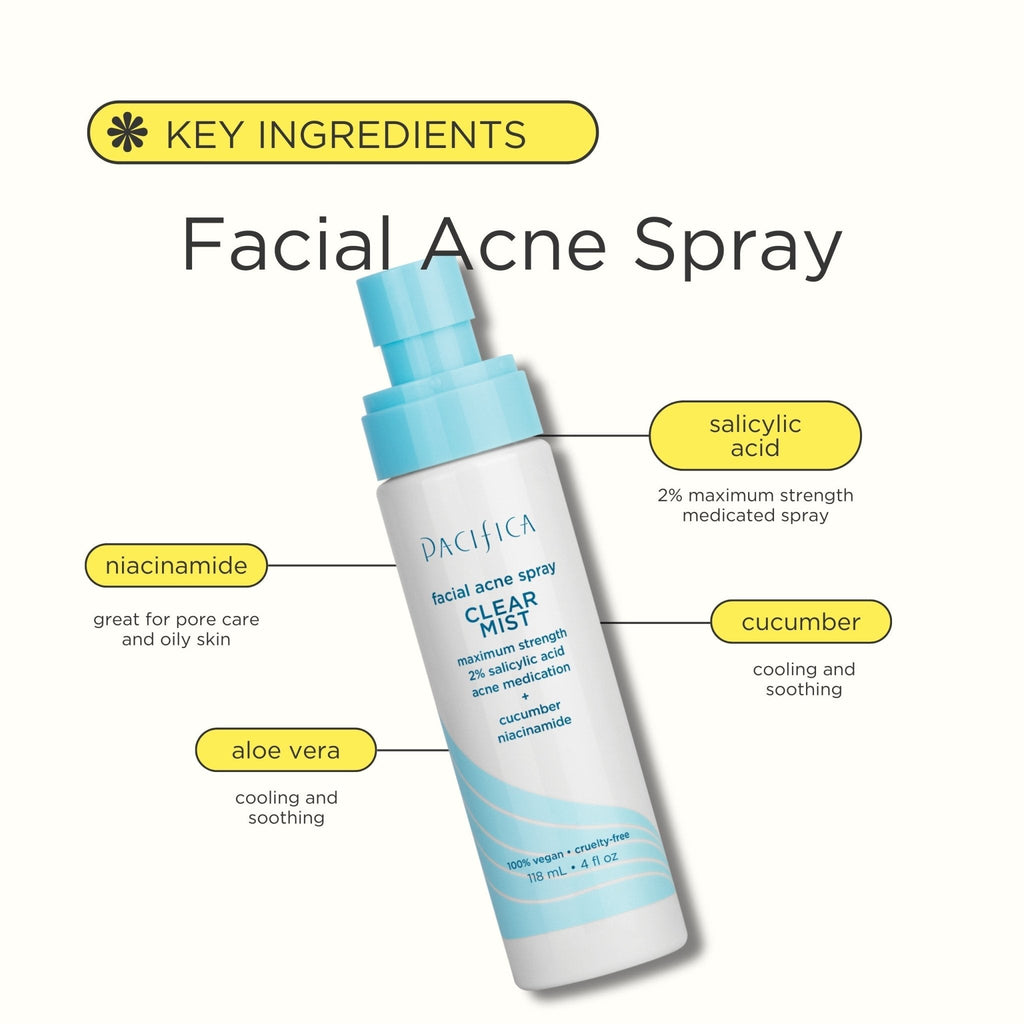 Clear Mist Facial Acne Spray - Pacifica
