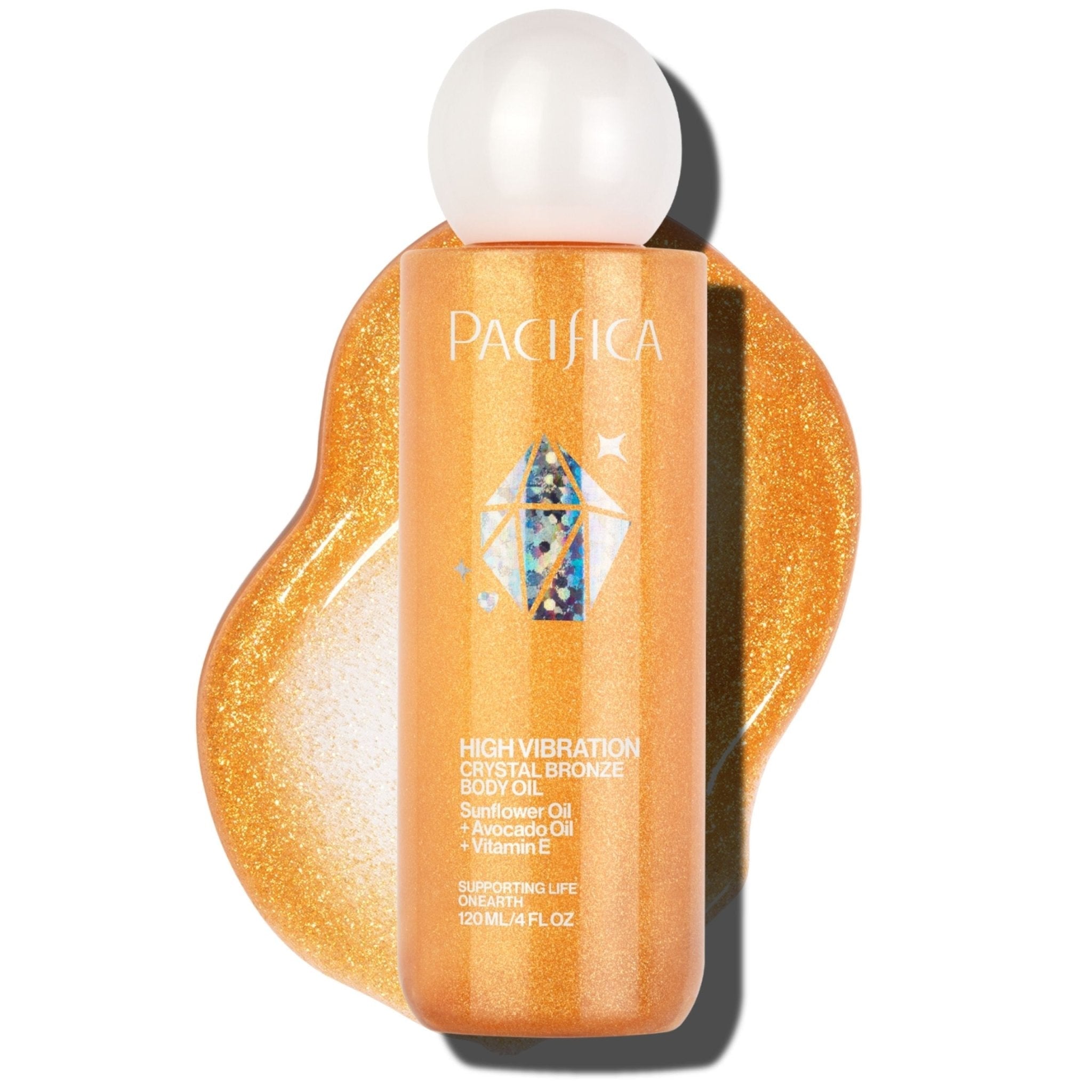 High Vibration Crystal Bronze Body Oil - Pacifica
