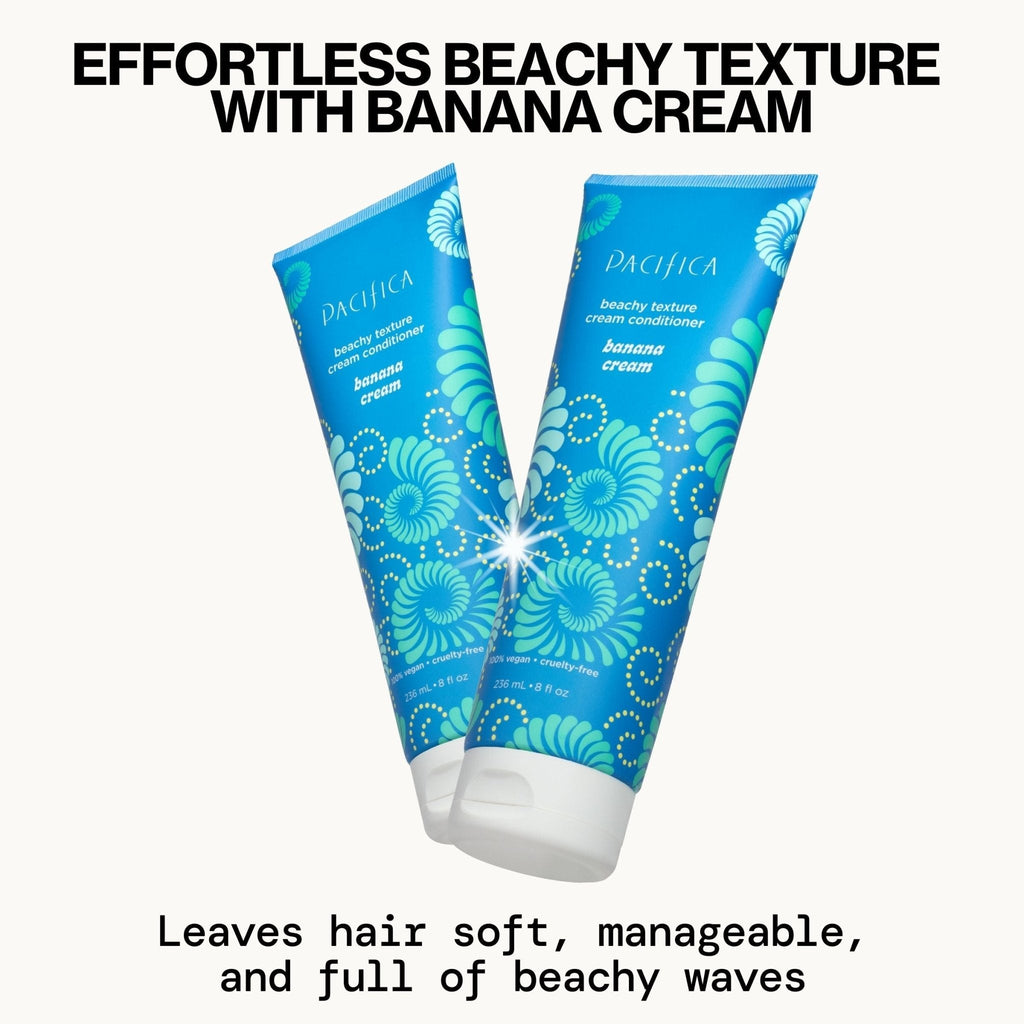 Banana Cream Beachy Texture Cream Conditioner - Pacifica