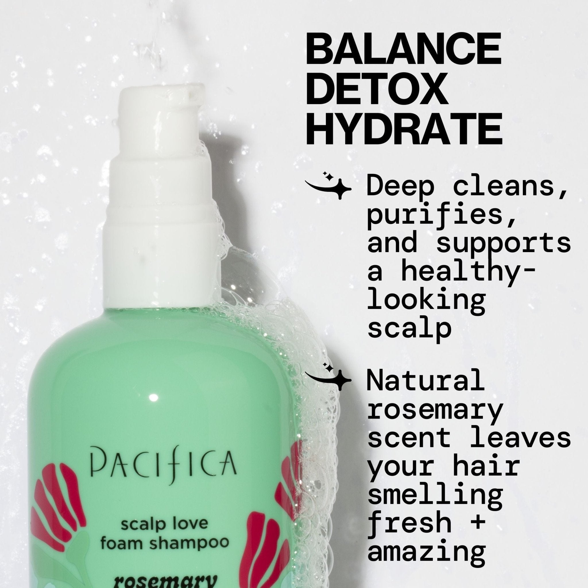 Rosemary Mint Scalp Love Foam Shampoo - Pacifica