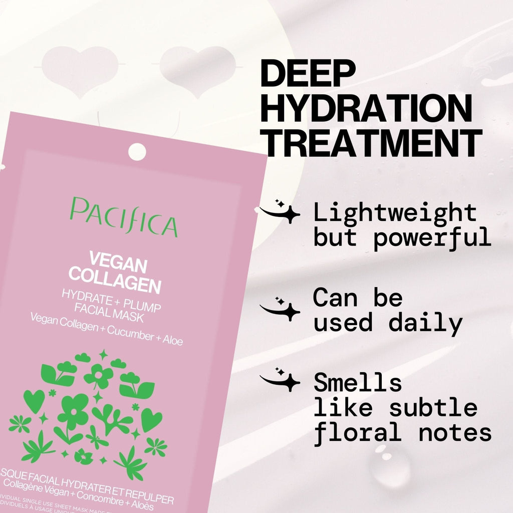 Vegan Collagen Hydrate & Plump Facial Mask - Pacifica