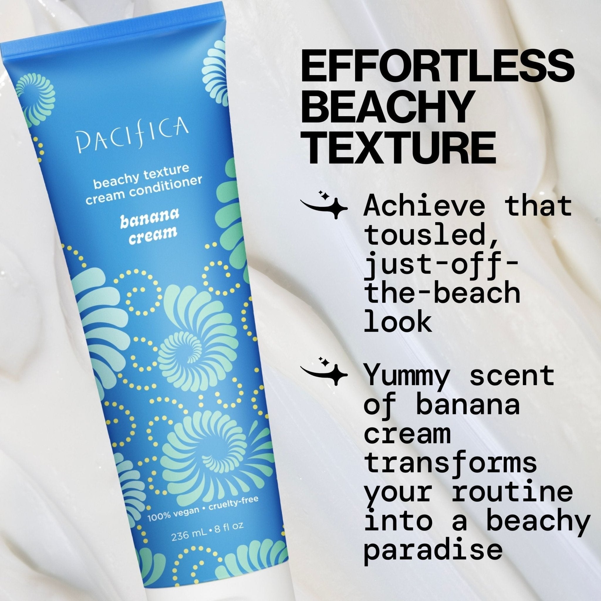 Banana Cream Beachy Texture Cream Conditioner - Pacifica