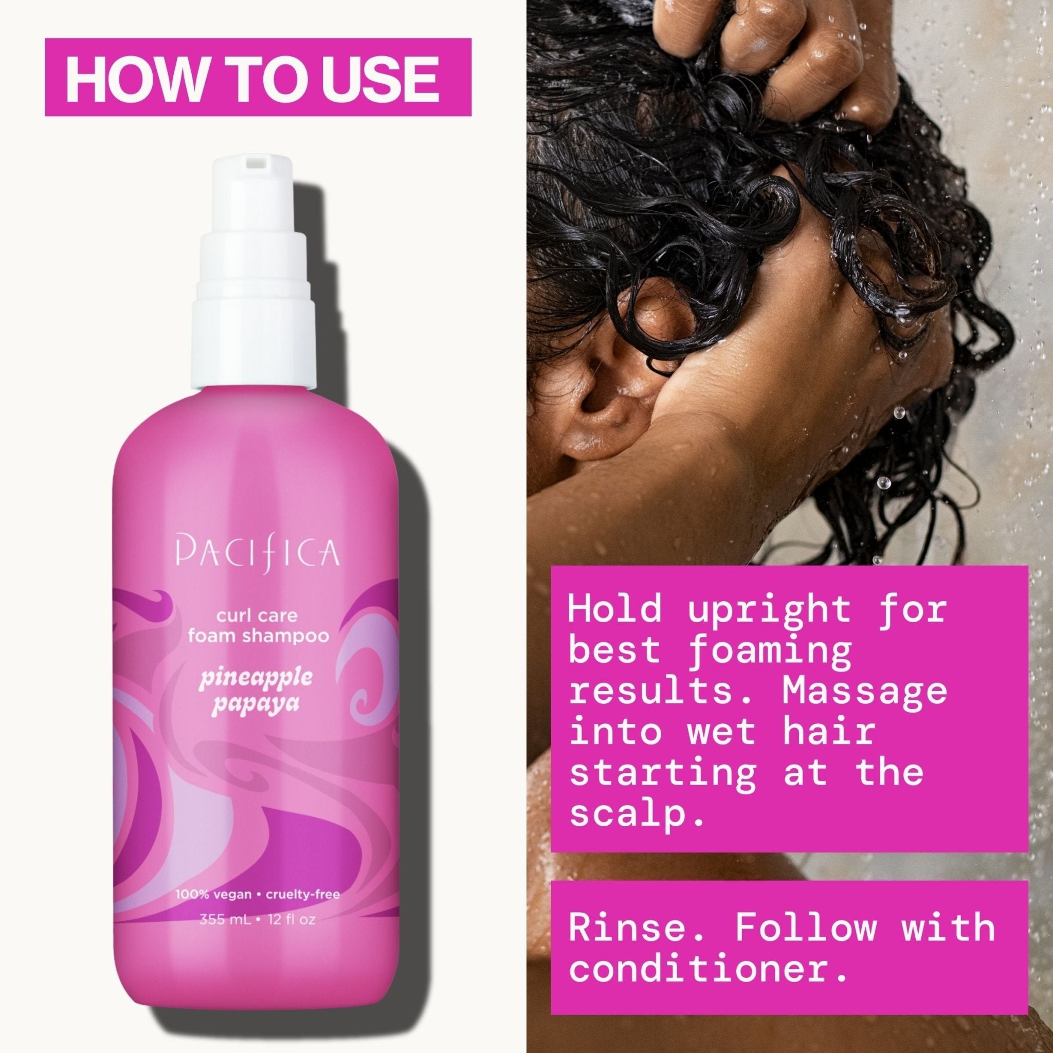 Pineapple Papaya Curl Care Foam Shampoo - Pacifica