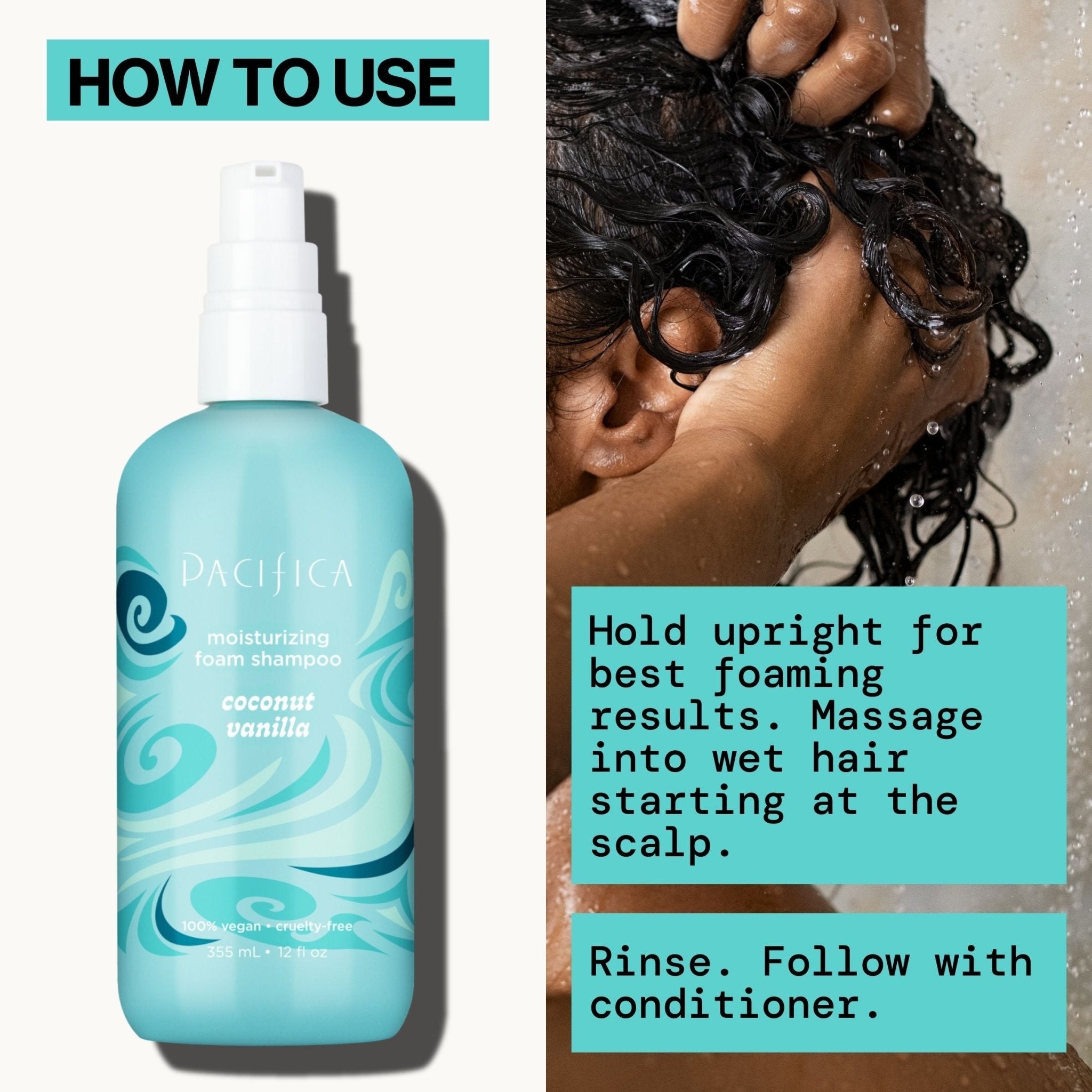 Coconut Vanilla Moisturizing Foam Shampoo - Pacifica
