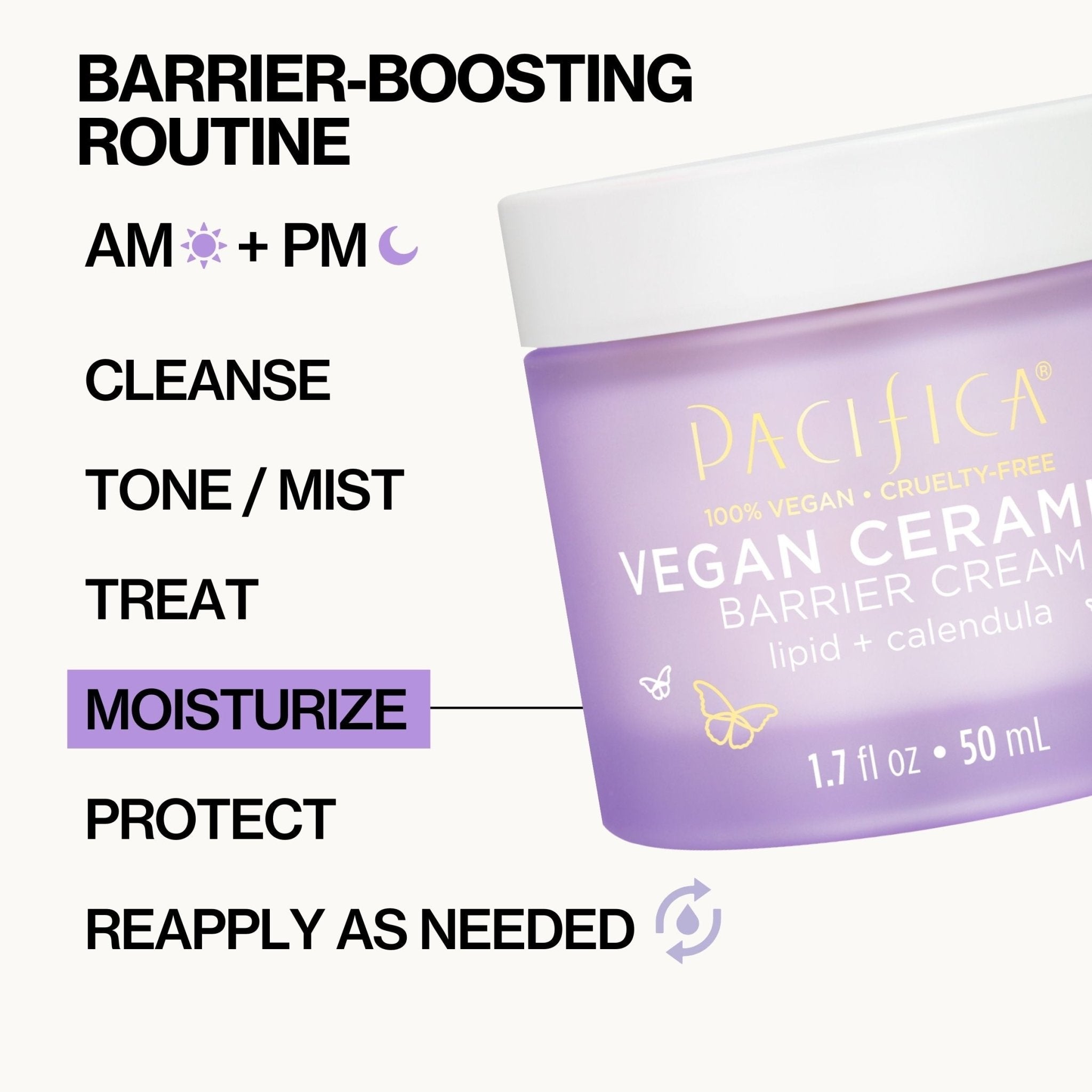 Vegan Ceramide Barrier Face Cream - Pacifica