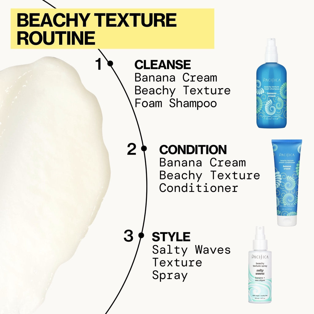 Banana Cream Beachy Texture Cream Conditioner - Pacifica