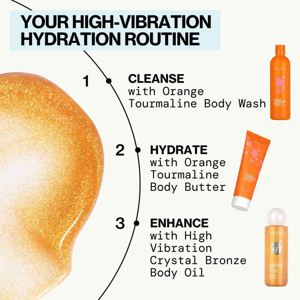 High Vibration Crystal Bronze Body Oil - Pacifica