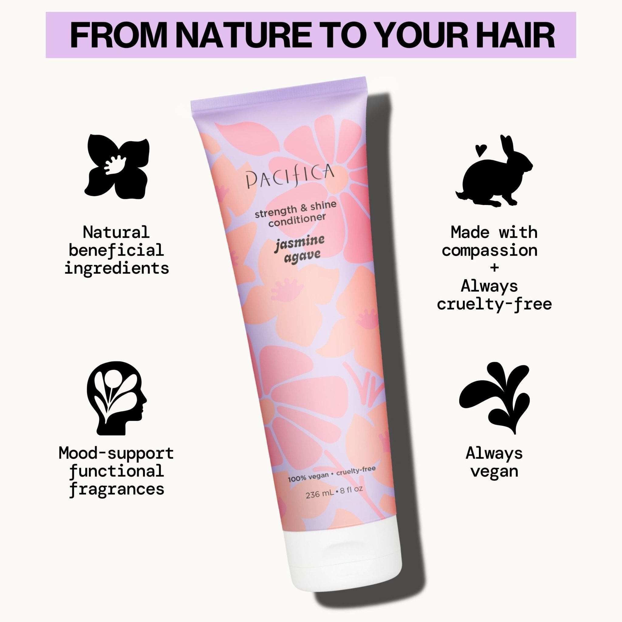 Jasmine Agave Strength + Shine Conditioner - Pacifica