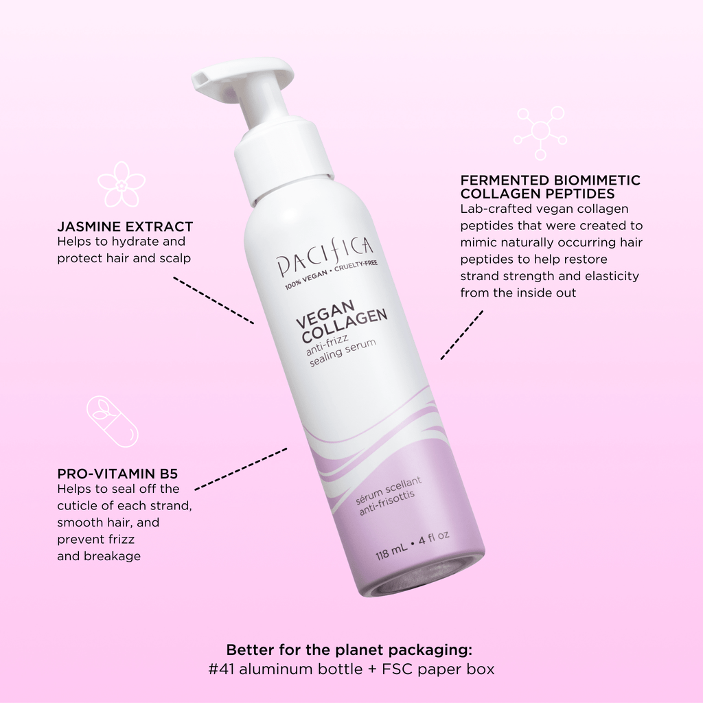 Vegan Collagen Anti - Frizz Sealing Serum - Pacifica