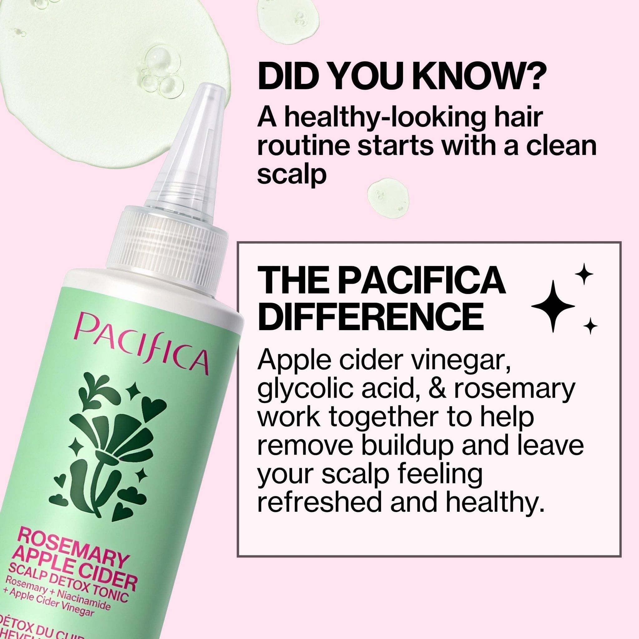 Rosemary Apple Cider Scalp Detox Tonic - Pacifica